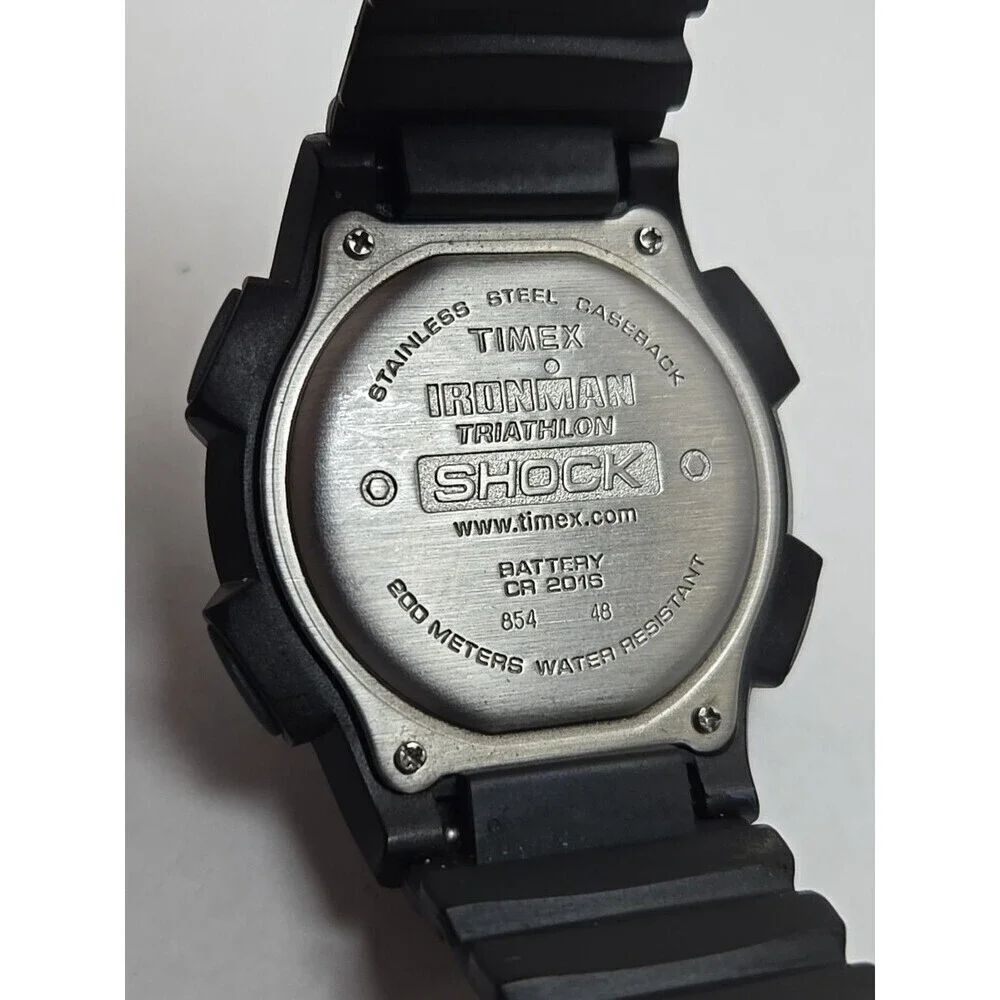 Timex Mens Ironman Triathlon Endure 30 Shock 44mm Digital 200M Watch New Battery